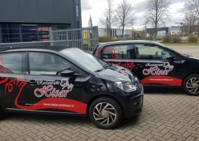 Autobelettering Restaurant Hisar